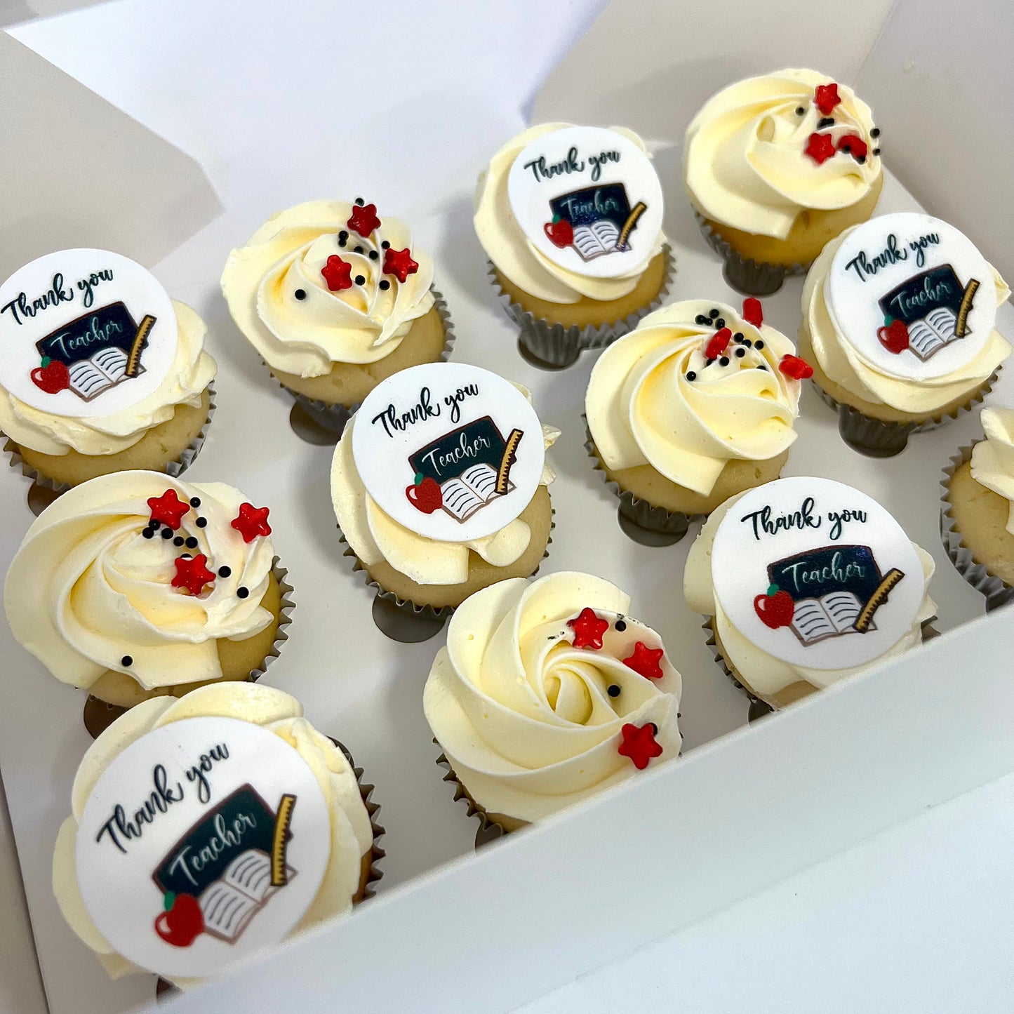 Thank you Teacher - Mini cupcakes