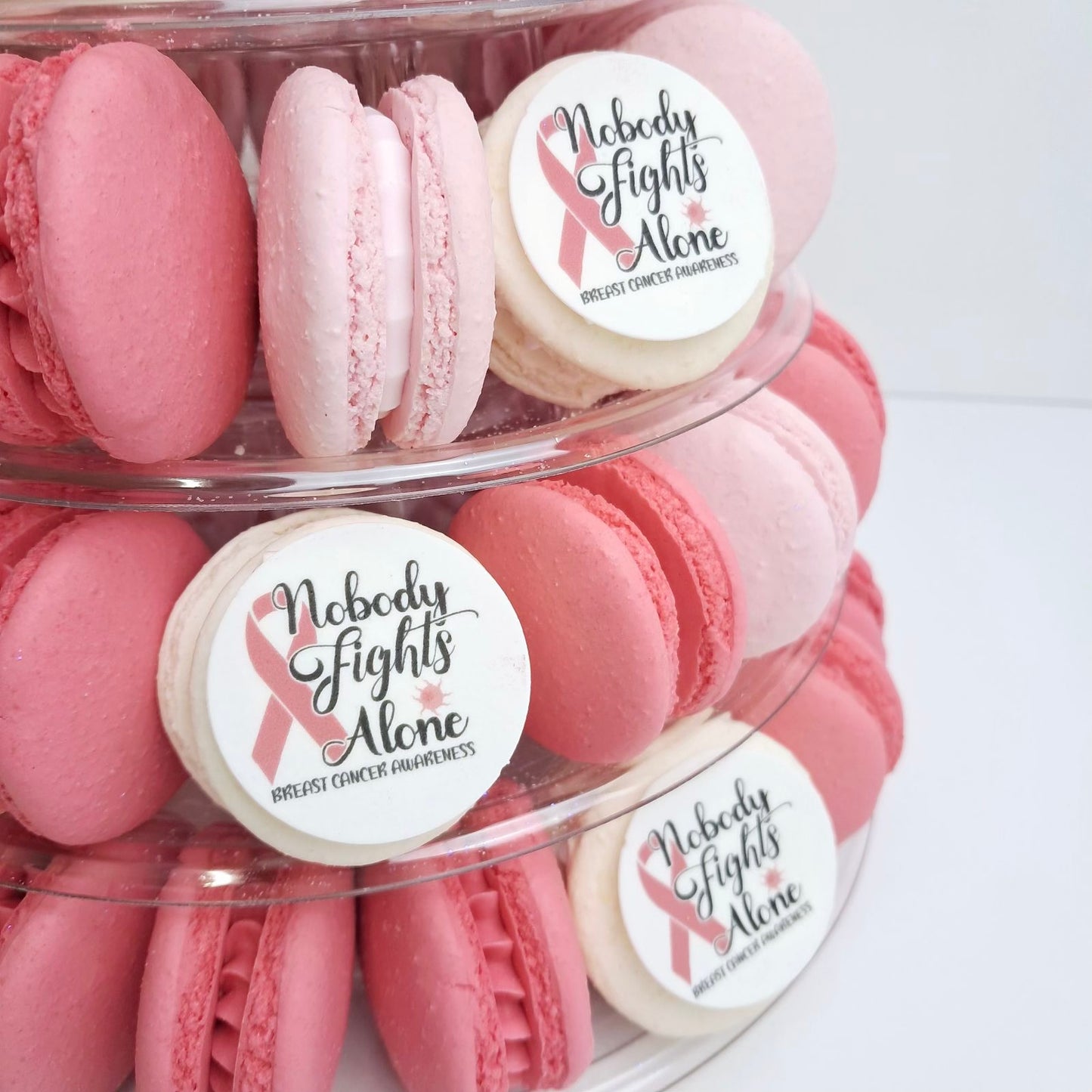 Breast Cancer Awareness - Macaron tower