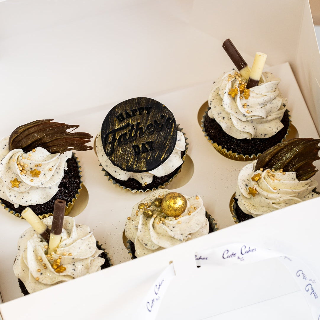 fathers day cupcakes, father's day cakes, father's day cupcakes, cupcakes, cup cakes, birthday cakes, chocolate cake, chocolate cupcakes, cakes for men, male cakes, birthday cakes for men, Brisbane birthday cakes, Brisbane cakes, celebration, cakes home-delivered, cakes home-delivered Brisbane home delivered cakes, Cute Cakes & Co, Cute Cakes and Co, Cute Cakes Co