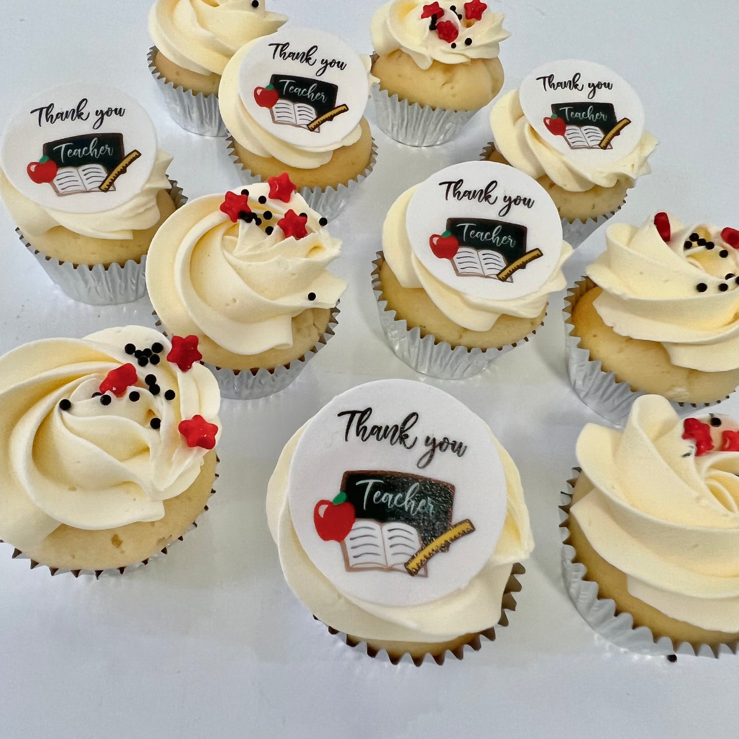 Thank you Teacher - Mini cupcakes