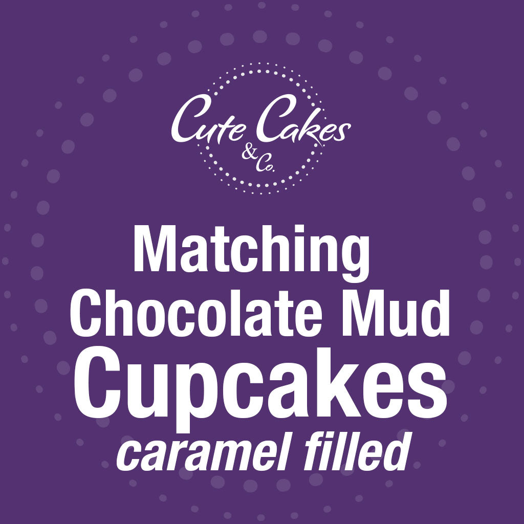 Matching Standard Size Chocolate Cupcake - 12pk (Caramel filled)