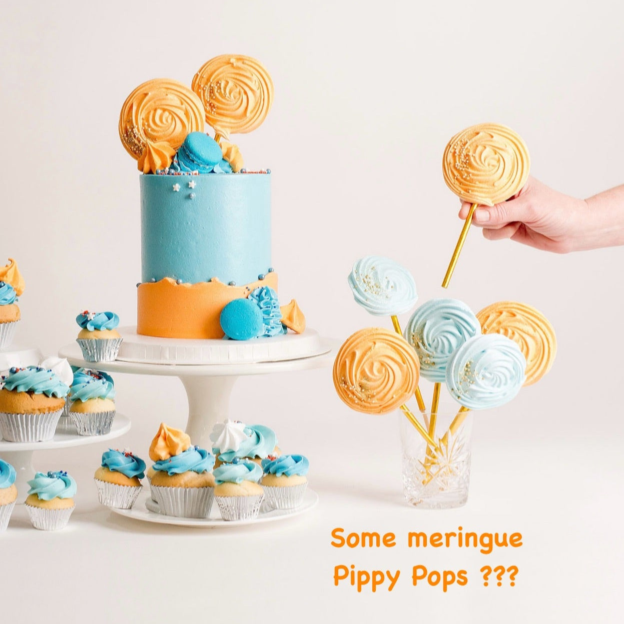 Cute Cakes and Co, Bluey cake, Cake Shop Mitchelton, bluey cupcakes, Brisbane Cake, Cupcakes Brisbane, Green and white cakes, Macarons