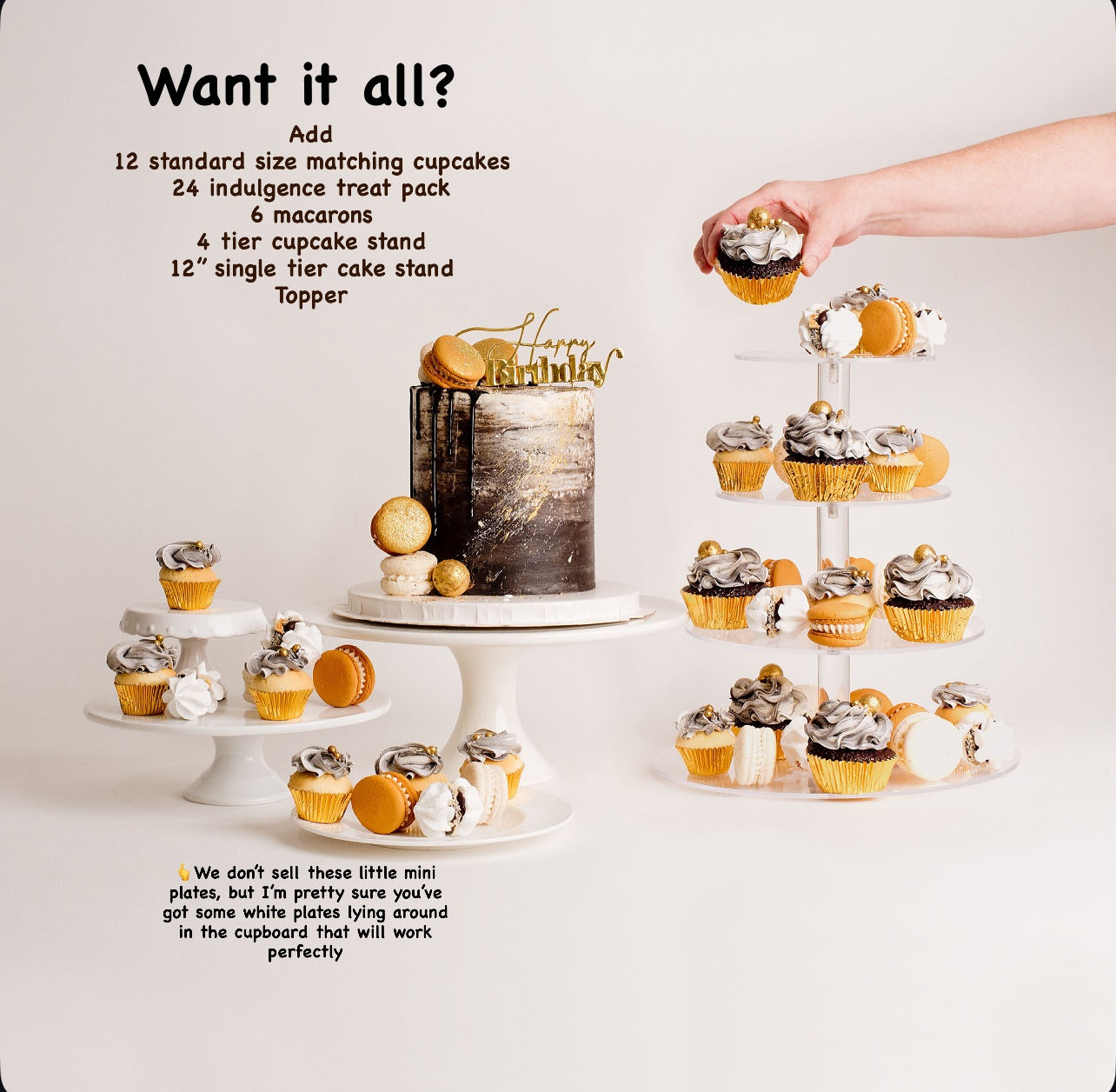 Black and gold cake. Great for male birthday cake. Ombre black drip, macarons and gold glitter.with lots of matching cupcakes Made by Cute Cakes & Co . Brisbane best cake shop.5 start reviews
