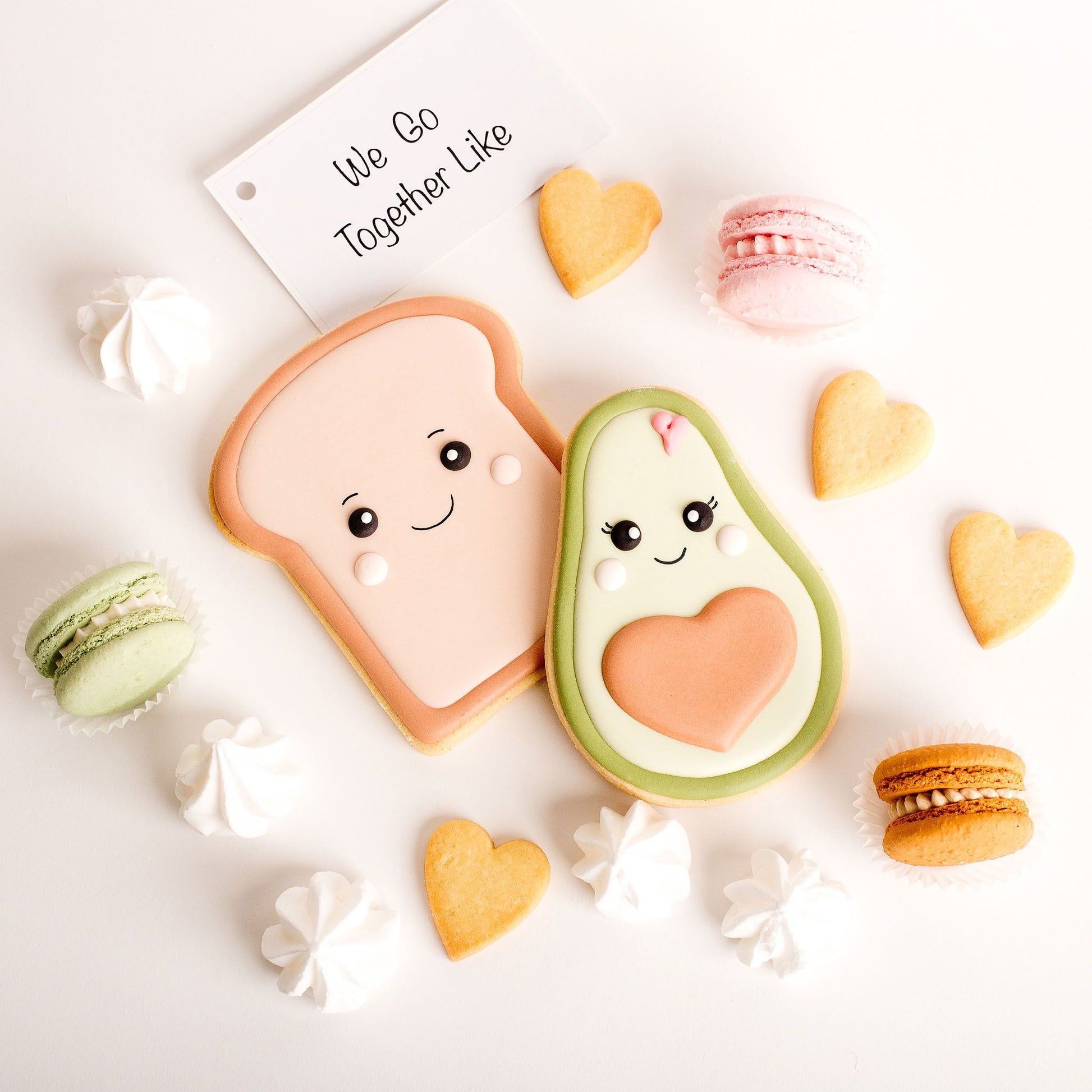 Avocado and toast cookies, Cute Cakes & Co, Cute cookies, sugar cookies, Brisbane cookies, Cute Cookies