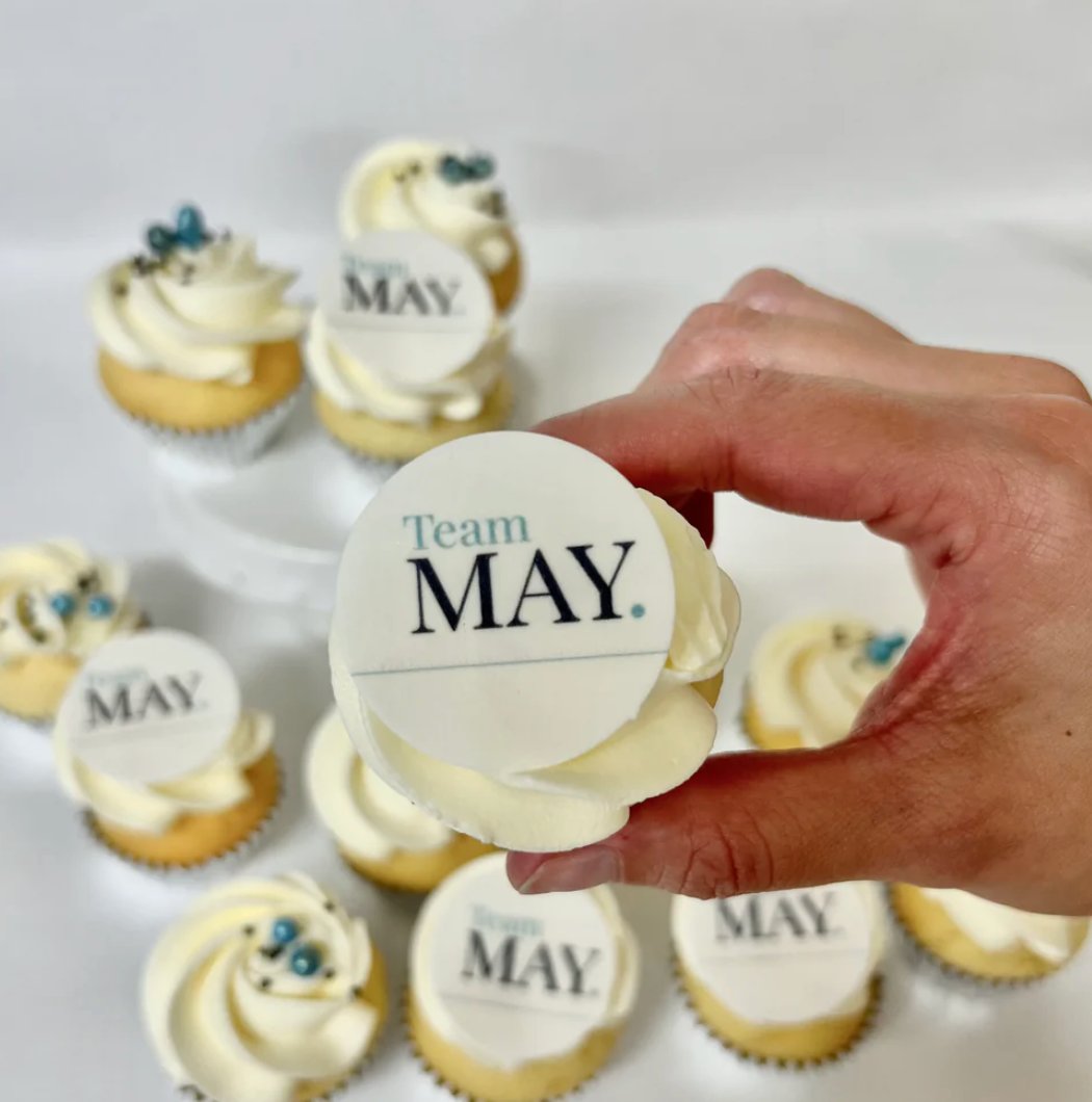 Corporate/Custom Logos on Cupcakes & Cookies