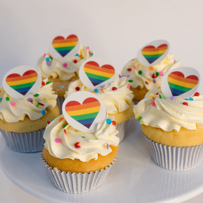 🌈 Rainbow Pride - Standard Size Cupcakes