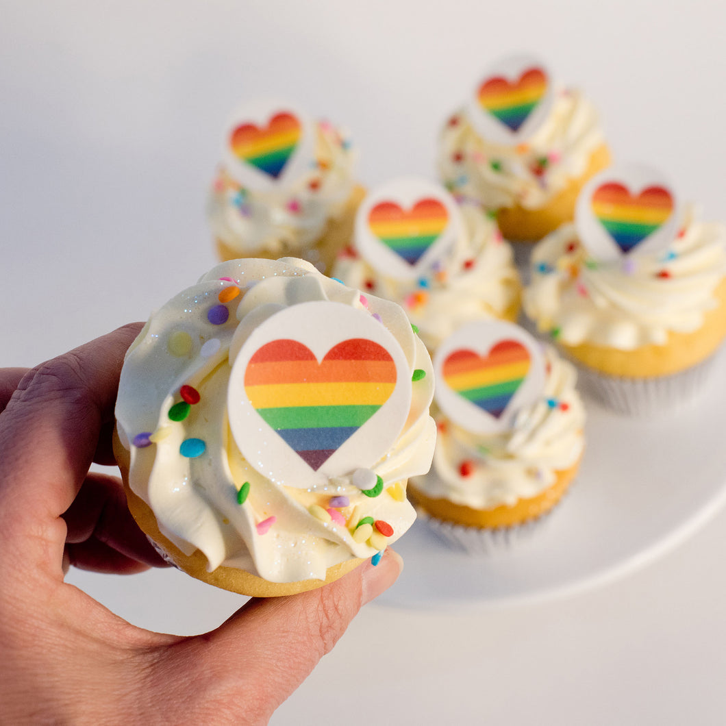 🌈 Rainbow Pride - Standard Size Cupcakes