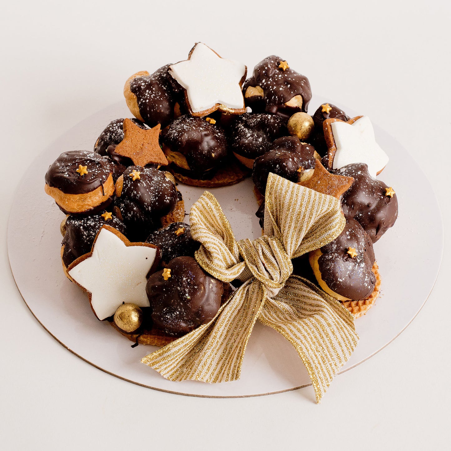 Profiterole Christmas Wreaths