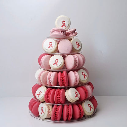 Breast cancer awareness month,  cakes near me, macaron towers, cakes in Mitchelton, macarons, Cakes, macaroons 