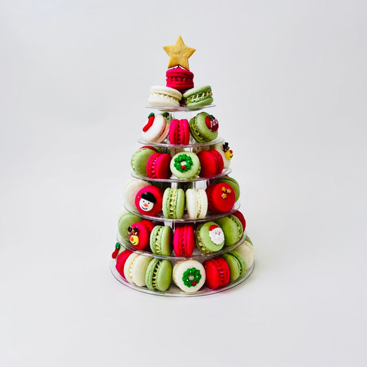 Christmas Macaron Tower - 60 macarons