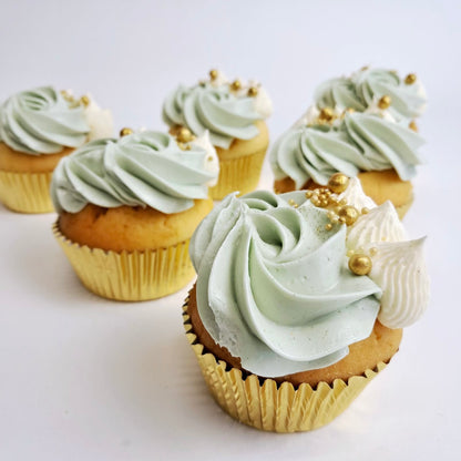 Pretty in Sage Green Cupcakes