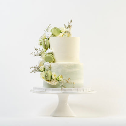 Two tier - Chantelle White & Greens
