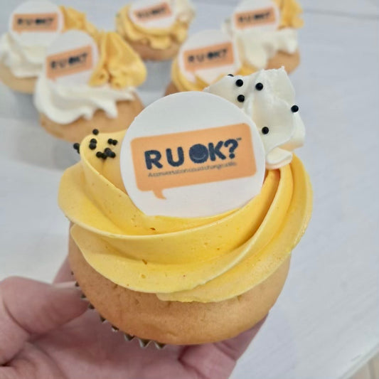 R U OK Day cupcakes