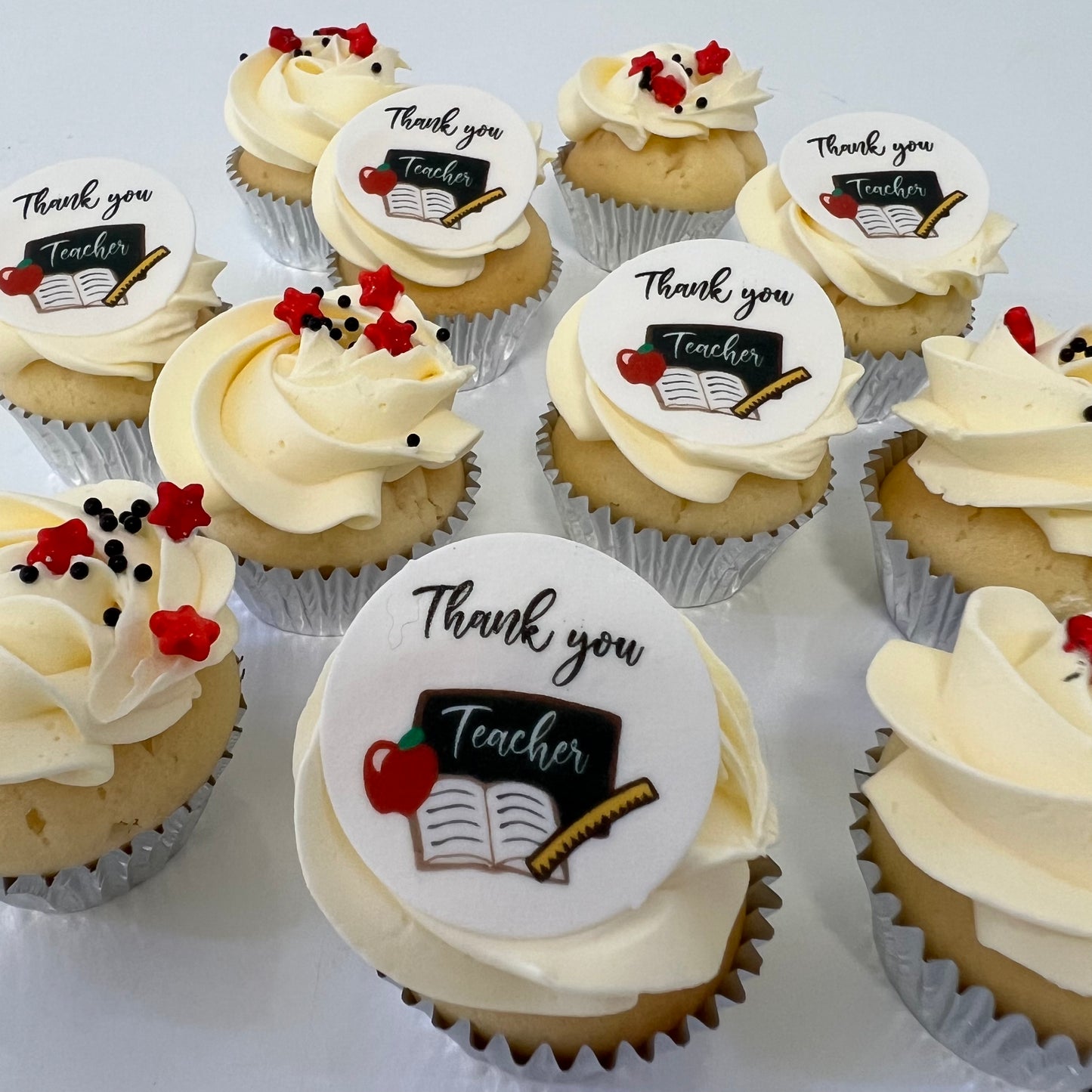 Thank you Teacher  - Mini cupcakes