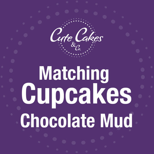 Matching Designer Standard Chocolate Mud Cakes - 12pk