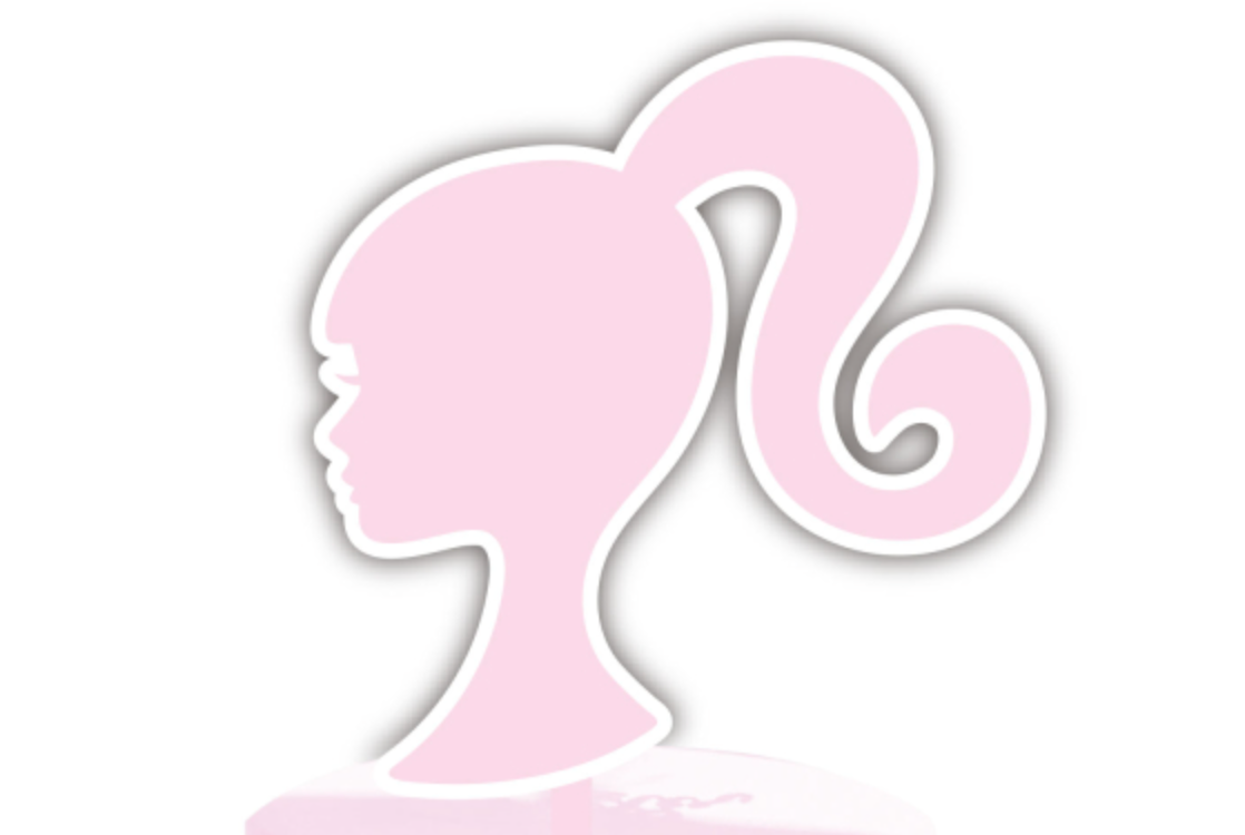Barbie Cake topper Silhouette of her head with her ponytail - in pink. 
Cute Cakes & Co, Brisbane Favourite cake shop. 
5 star review cake shop in Brisbane. 