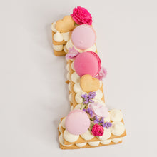 Load image into Gallery viewer, Vanilla cookies with cheescake and lemon curd filling number birthday cakes, Brisbane cake shops Brisbane, sugar cookies, cookie cakes Brisbane, cake shop Brisbane, Cute Cakes &amp; Co, Cute Cakes and Co
