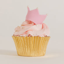 Load image into Gallery viewer, princess cupcakes, crown cupcakes, princess crown cupcakes, decorated cupcakes, pink princess cupcakes, blue princess cupcakes, cakes home delivered, cakes home-delivered Brisbane home delivered cakes, Brisbane home delivered cupcakes, cup cakes, cupcakes, Brisbane cup cakes, Brisbane cupcakes, Girl cupcakes, Cute Cakes &amp; Co, Cute Cakes and Co
