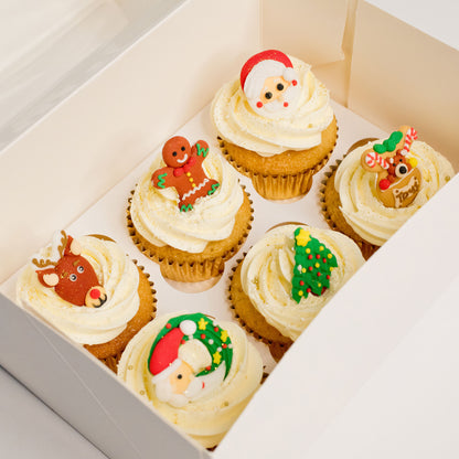 Fun and cheerful Christmas cupcakes. Celebrate with these gorgeous cup cakes, birthday cakes Brisbane, cake shops Brisbane, cupcakes Brisbane, cake shop Brisbane, Cute Cakes & Co, Cute Cakes and Co