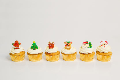 Fun and cheerful Christmas cupcakes. Celebrate with these gorgeous cup cakes, birthday cakes Brisbane, cake shops Brisbane, cupcakes Brisbane, cake shop Brisbane, Cute Cakes & Co, Cute Cakes and Co