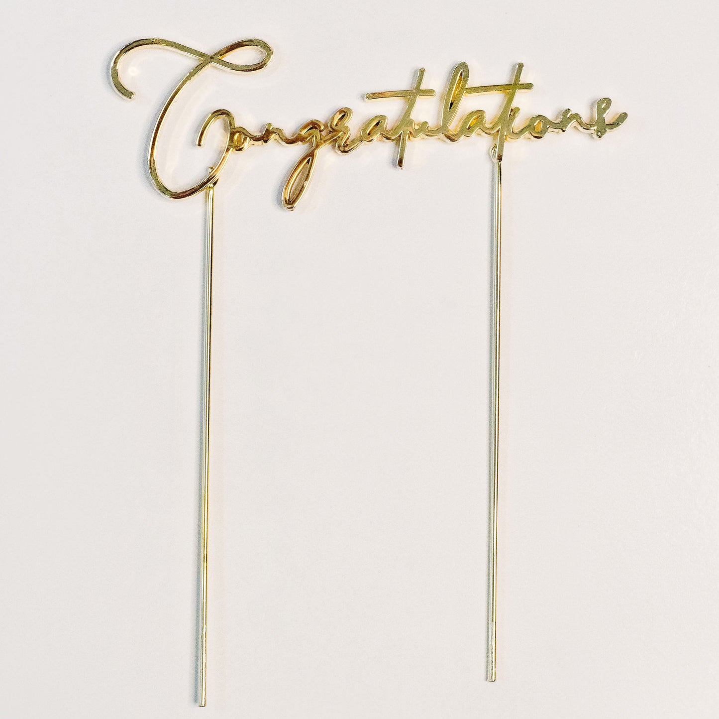 Congratulations cake topper - Gold