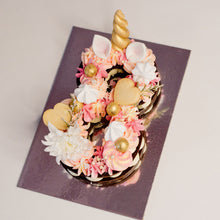 Load image into Gallery viewer, Unicorn Number Cakes (Grand Choc-fudge)
