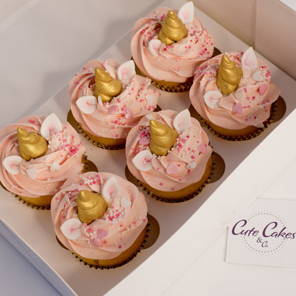 unicorn cupcakes, unicorn cakes, pink unicorn cupcakes, cakes home delivered, cakes home-delivered Brisbane home delivered cakes, Baby shower unicorn cupcakes, baby shower cakes, baby shower cupcakes, birthday cupcakes, Brisbane birthday cupcakes, birthday cupcakes for girls, birthday cakes for girls, Cute Cakes & Co, Cute Cakes and Co