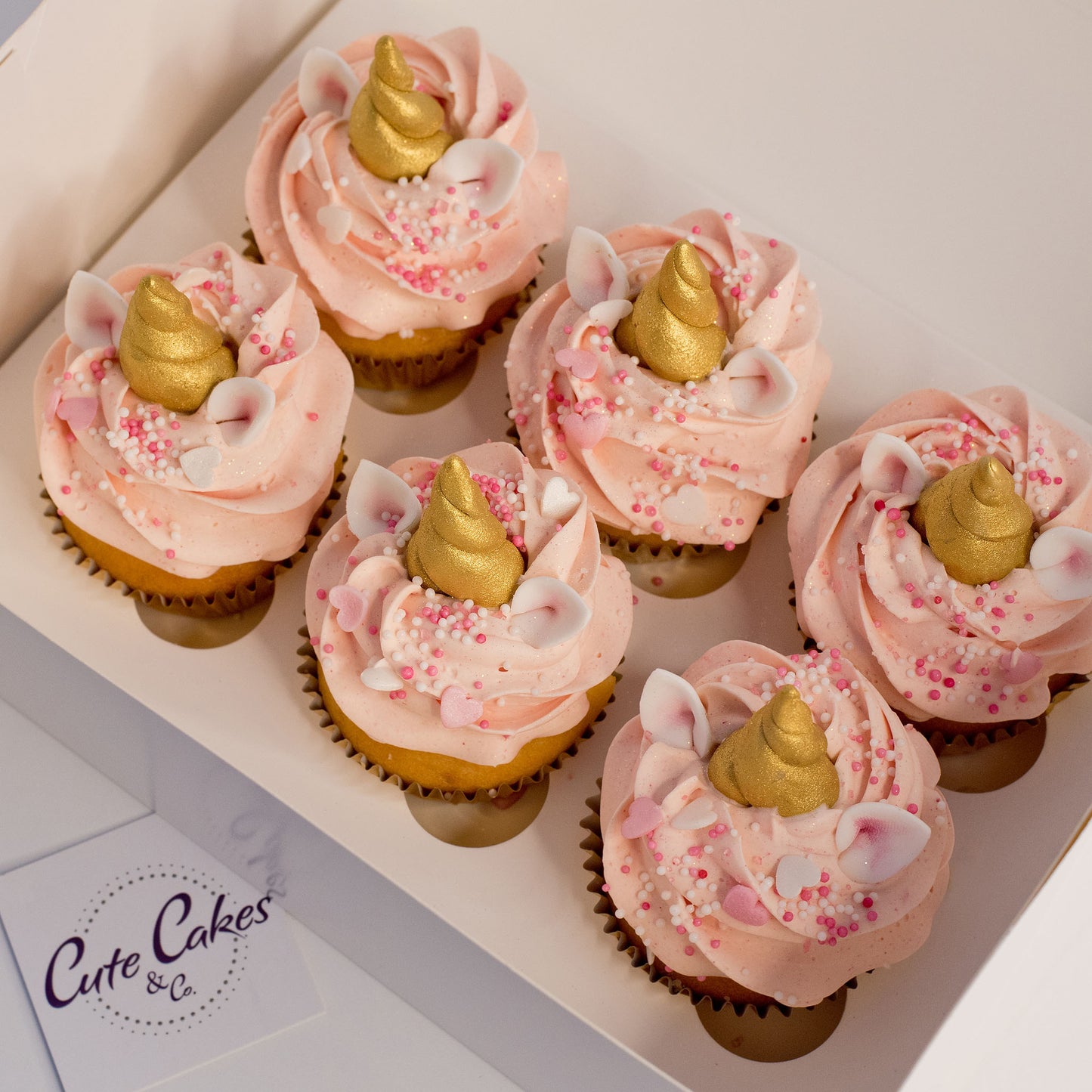 unicorn cupcakes, unicorn cakes, pink unicorn cupcakes, cakes home delivered, cakes home-delivered Brisbane home delivered cakes, Baby shower unicorn cupcakes, baby shower cakes, baby shower cupcakes, birthday cupcakes, Brisbane birthday cupcakes, birthday cupcakes for girls, birthday cakes for girls, Cute Cakes & Co, Cute Cakes and Co