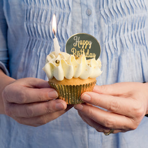 Single Birthday Cupcake.