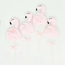 Load image into Gallery viewer, flamingo cake toppers, flamingo meringues pops, flamingo cake decorations. pink flamingos, Brisbane birthday cake decorations Brisbane cake topper pops, cakes home delivered, cakes home-delivered, Brisbane home delivered cakes, Brisbane home delivered macarons, baby shower cake topper, kids birthday party topper, childrens birthday party topper, Cute Cakes &amp; Co, Cute Cakes and Co

