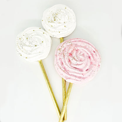 lollypop meringue cake toppers, lollypop meringues party treats, cake decorations, Brisbane birthday cake decorations Brisbane cake topper pops, cakes home delivered, cakes home-delivered, Brisbane home delivered cakes, Brisbane home delivered macarons, baby shower cake topper, kids birthday party topper, childrens birthday party topper, Cute Cakes & Co, Cute Cakes and Co