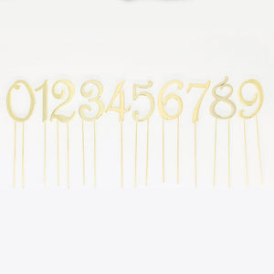 Personalise your cake and make it yours with number cake toppers - in gold. birthday cakes Brisbane, cakes Brisbane cake shops Brisbane, cupcakes Brisbane, cake shop Brisbane, Cute Cakes & Co, Cute Cakes and Co