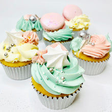 Load image into Gallery viewer,  pink cupcakes, decorated cupcakes, girl cupcakes, cup cakes, cupcakes, Brisbane cup cakes, Brisbane cupcakes, cakes home delivered, cakes home-delivered, Brisbane home delivered cakes, Cute Cakes &amp; Co, Cute Cakes and Co
